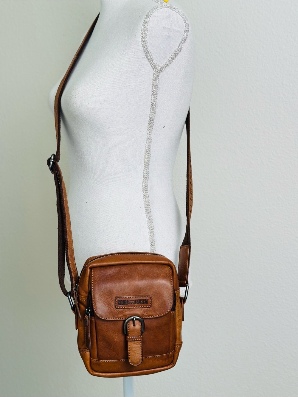 Hill Burry Leather Crossbody Bag